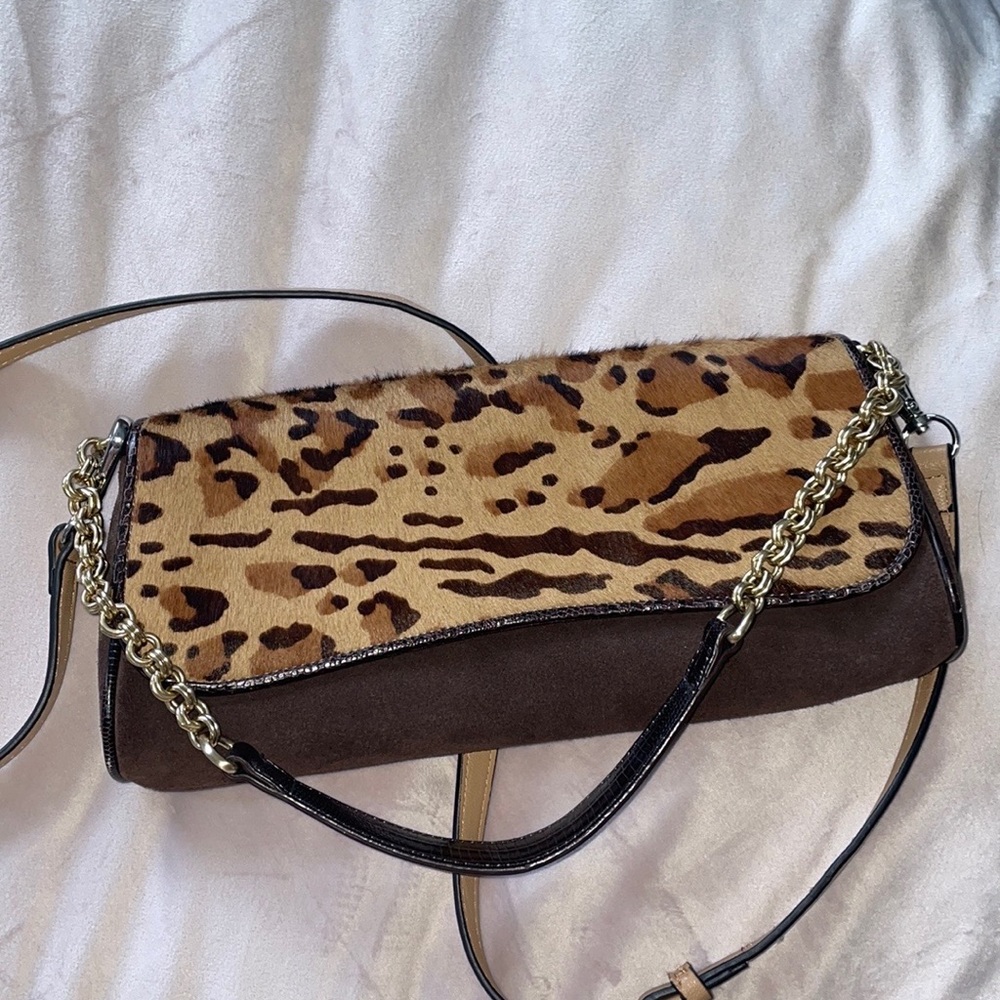 Must have genuine fur this season! New Ann Taylor genuine leather bag